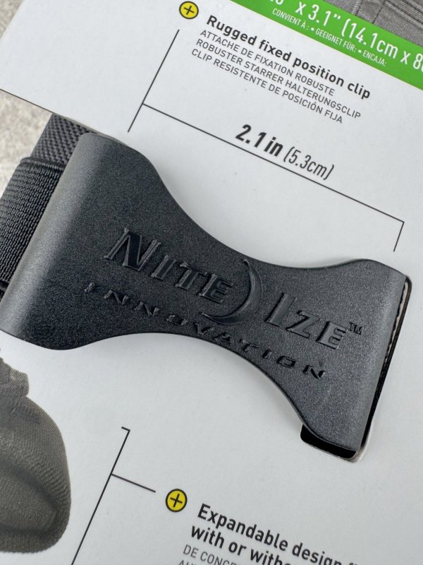 画像9: 米軍放出品 Nite Ize Clip Case Horizontal Universal Phone Holster XL USA Patch (9)