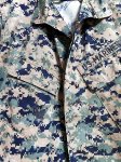 画像2: 米軍実物,USMC　ウッドランド マーパットジャケット リメイク ショートスリーブ　SMALL (2)