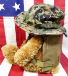 画像3: 米軍放出品 USMC 海兵隊 ミリタリー オードナンスプレキャリ着用ベアー　 (3)