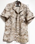 画像1: 米軍実物 USMC デザートマーパットジャケット　リメイク ショートスリーブ　SMALL (1)
