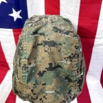 画像9: 米軍海兵隊実物 USMC  LWH ライトウェイトヘルメット　 ウッドランドマーパット・デザート　リバーシブルヘルメットカバー (9)