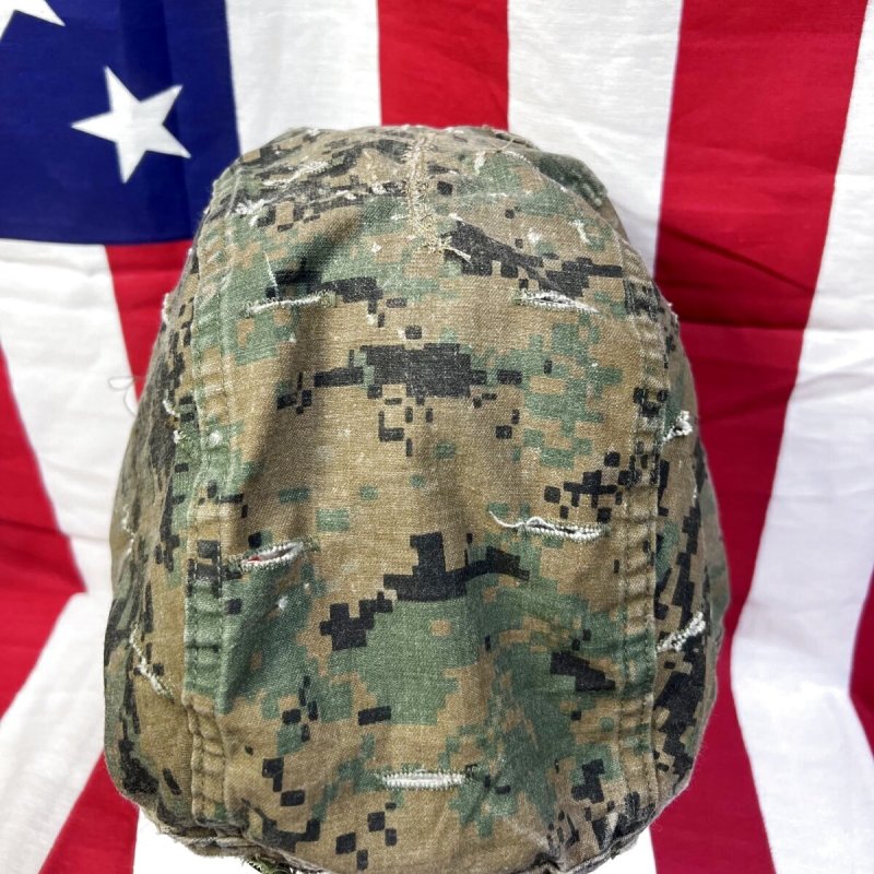 画像9: 米軍海兵隊実物 USMC  LWH ライトウェイトヘルメット　 ウッドランドマーパット・デザート　リバーシブルヘルメットカバー (9)