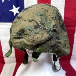 画像6: 米軍海兵隊実物 USMC  LWH ライトウェイトヘルメット　 ウッドランドマーパット・デザート　リバーシブルヘルメットカバー (6)