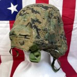 画像6: 米軍海兵隊実物 USMC  LWH ライトウェイトヘルメット　 ウッドランドマーパット・デザート　リバーシブルヘルメットカバー (6)