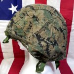 画像7: 米軍海兵隊実物 USMC  LWH ライトウェイトヘルメット　 ウッドランドマーパット・デザート　リバーシブルヘルメットカバー (7)