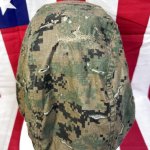 画像9: 米軍海兵隊実物 USMC  LWH ライトウェイトヘルメット　 ウッドランドマーパット・デザート　リバーシブルヘルメットカバー (9)