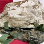 画像10: 米軍海兵隊実物 USMC  LWH ライトウェイトヘルメット　 ウッドランドマーパット・デザート　リバーシブルヘルメットカバー (10)