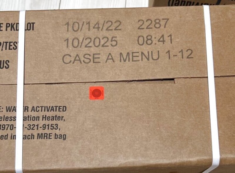画像2: 米軍実物 2025年10月検【アメリカル】MREレーション非常食/戦闘食 MENU-A (2)