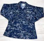 画像1: 米軍実物　US NAVY,　迷彩ジャケット　S-REGULAR (1)