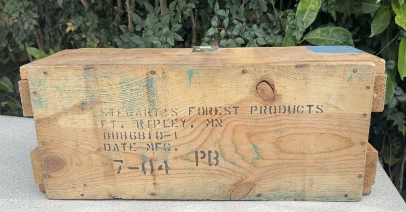 画像3: 米軍実物 WARHEAD,2.75 INCH ROCKET,PRACTIC 弾薬箱 (3)