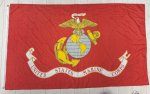 画像1: 米軍放出品　USMCオフィシャル　イーグル＆グローブ アンカー　フラッグ  (1)