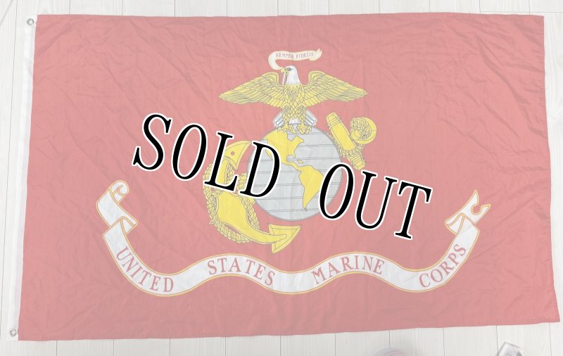 画像1: 米軍放出品　USMCオフィシャル　イーグル＆グローブ アンカー　フラッグ  (1)
