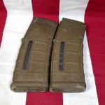画像2: 米軍実物 MAGPUL PMAG 30 GEN M3 AR-15/M4/M16 30連マガジン   WINDOW 両窓 30rd マグ 5.56mm コヨーテタン　2個セット  (2)