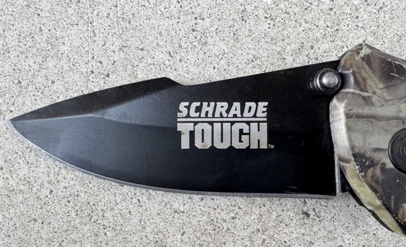 画像2: 米軍放出品 SCHRADE KNIVES TOUGH カモフラージュナイフ  ST6C (2)
