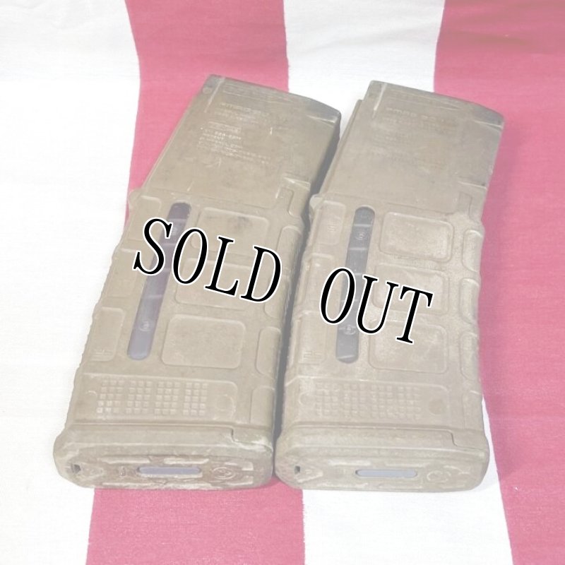 画像2: 米軍実物 MAGPUL PMAG 30 GEN M3 AR-15/M4/M16 30連マガジン   WINDOW 両窓 30rd マグ 5.56mm コヨーテタン　2個セット  (2)