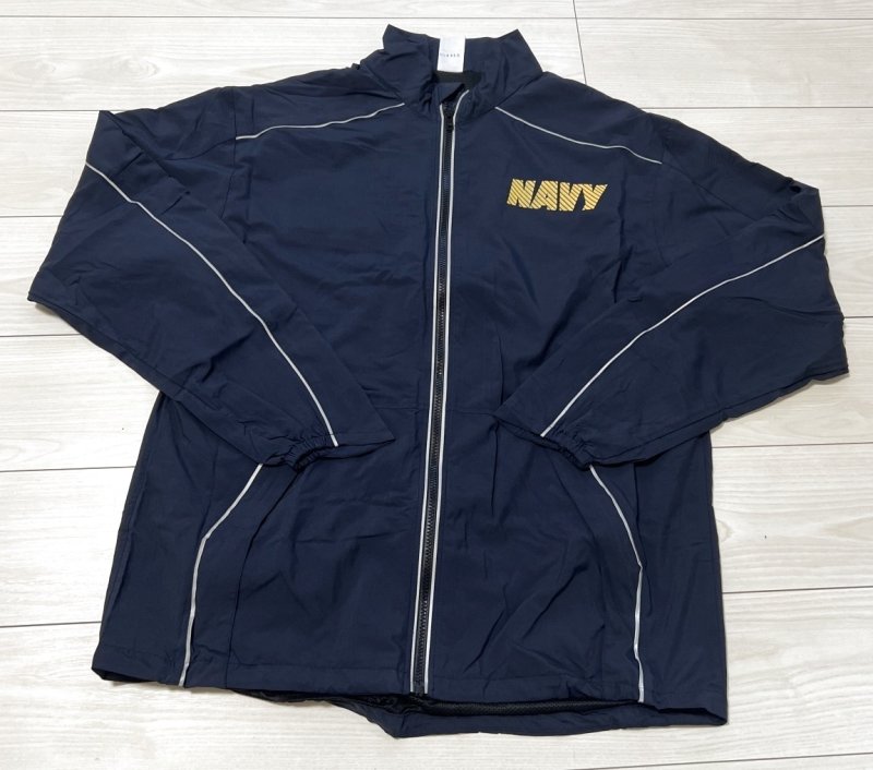 画像1: 米軍実物　US NAVY　トレーニングジャケット 　MEDIUM-LONG (1)