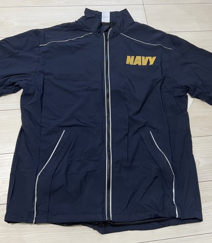 画像2: 米軍実物　US NAVY　トレーニングジャケット 　MEDIUM-LONG (2)