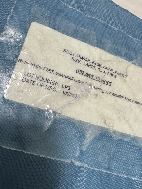 画像3: 希少！！米軍実物 Eagle CIRAS Ballistic Collar   グローインプロテクター インサート (3)