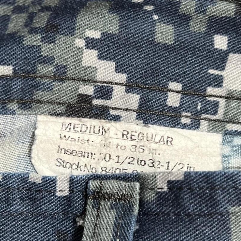 画像4: 米軍実物　US NAVY,　迷彩パンツ 　MEDIUM-REGULAR (4)