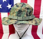 画像1: 米軍実物 ウッドランドマーパットブーニーハット　X LARGE (1)