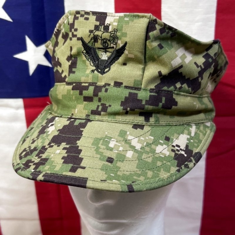 画像1: 米軍実物　AOR2　US NAVY CAP　7 1/8 (1)