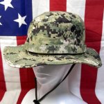 画像1: 米軍実物　AOR2　US NAVY　ブーニーハット　MEDIUM (1)