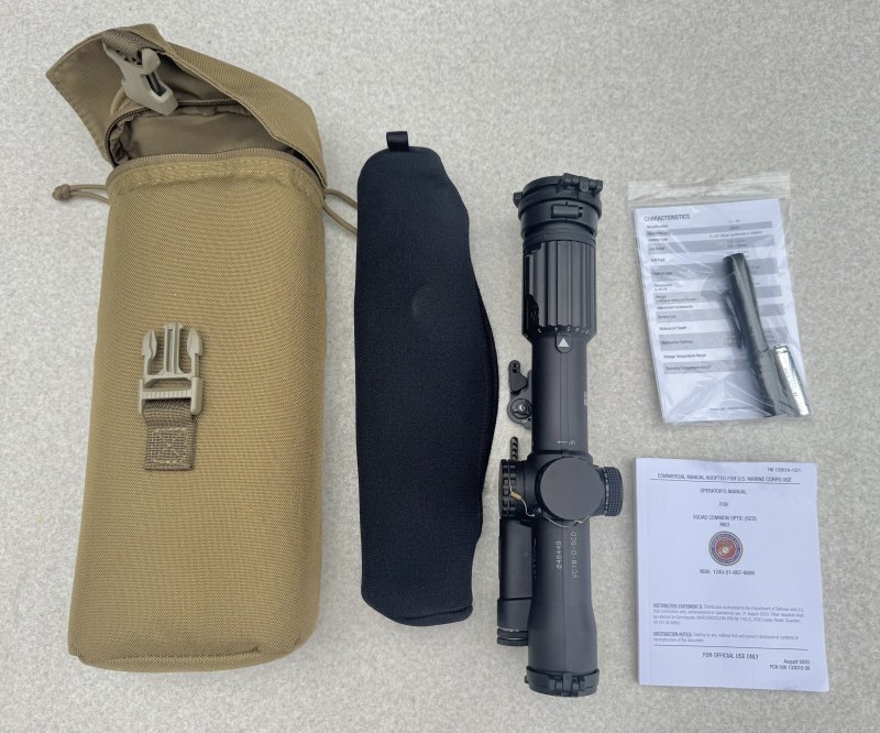 画像2: 米軍実物 Trijicon USMC SCO VCOG 1-8x28mm Red MRAD Tree Reticle Riflescope w/LaRue LT799 Mount, Tenebraex Flip Caps & Soft Case VC18-C-2400012 (2)