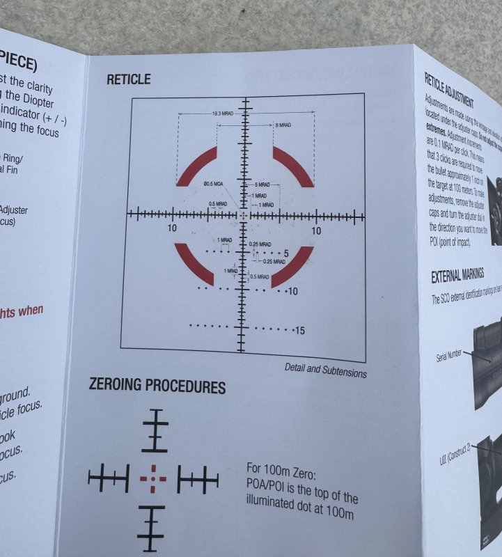 画像25: 米軍実物 Trijicon USMC SCO VCOG 1-8x28mm Red MRAD Tree Reticle Riflescope w/LaRue LT799 Mount, Tenebraex Flip Caps & Soft Case VC18-C-2400012 (25)