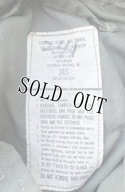 画像11: 米軍実物 CWU27/P　フライトスーツ　36 S (11)
