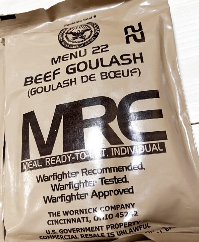 画像4: 米軍実物 【ワーニック】MREレーション/戦闘食 3個セット　キャンプ 車中泊 (4)