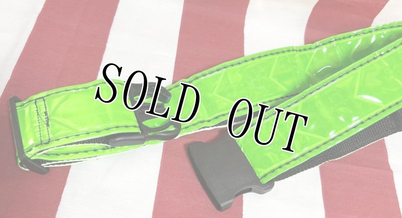 画像3: 米軍放出品　リフレクションべルト　反射ベルト　グリーン (3)