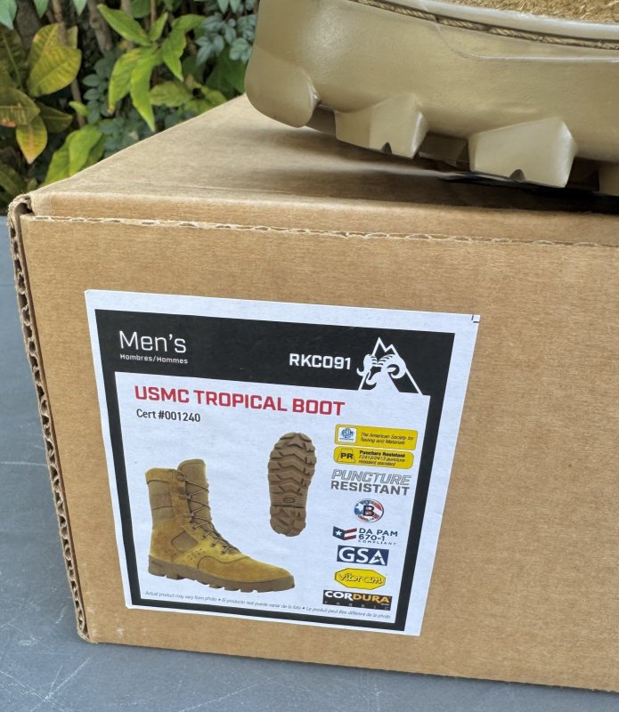 画像12: 新型 !!米海兵隊実物 Rocky USMC Tropical Boot  9.5 W (12)