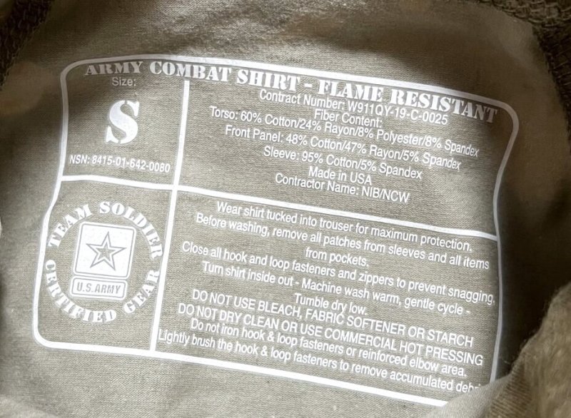 画像4: 米軍実物 新型 OCP スコーピオン MAIF ARMY コンバットシャツ　 SMALL (4)