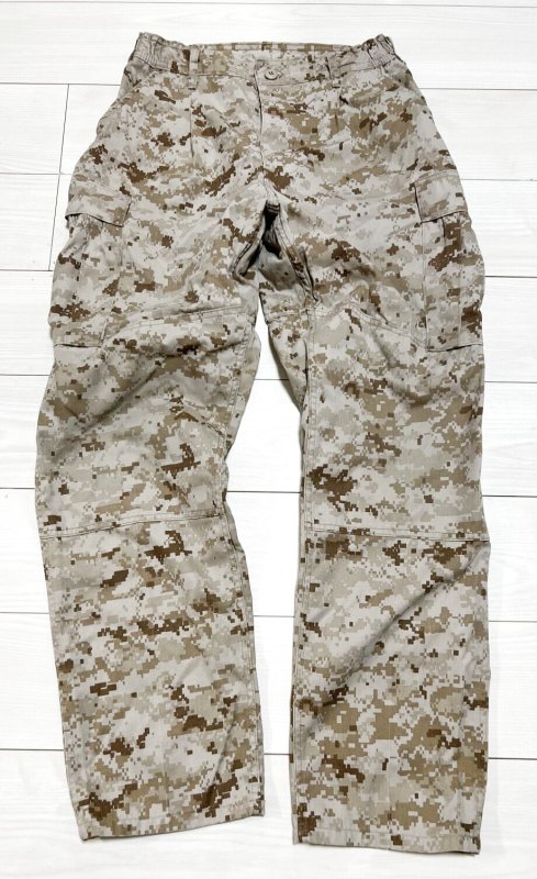 画像1: 米軍実物 USMC デザートマーパットパンツ　32-SHORT (1)