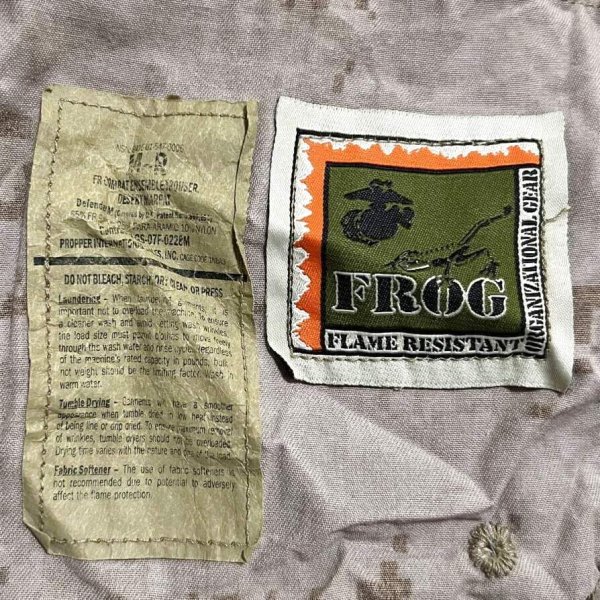 米軍実物 USMC FROG デザートマーパットコンバットパンツ M-R CRYE