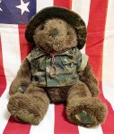 画像1: 米軍放出品　USMC 海兵隊　US MARINES　ミリタリーベアー (1)