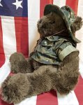 画像2: 米軍放出品　USMC 海兵隊　US MARINES　ミリタリーベアー (2)