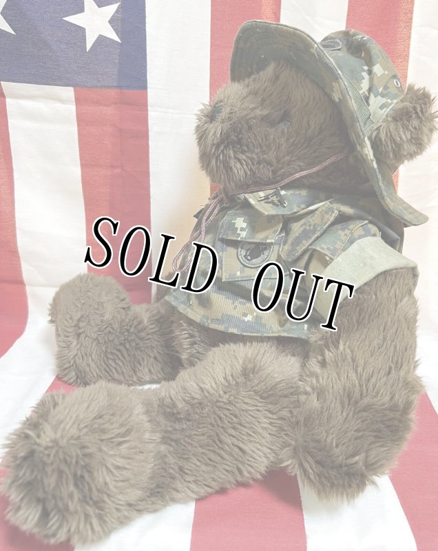 画像2: 米軍放出品　USMC 海兵隊　US MARINES　ミリタリーベアー (2)