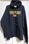 画像1: 米軍放出品 WEAPONS　ロゴ刺繍　チャンピオンスウェットパーカー　XL (1)