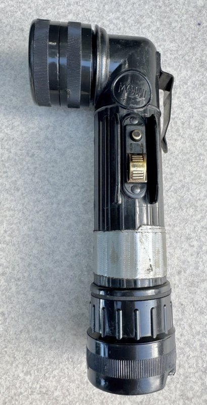 画像1: 米軍実物 FULTON MX-991/U L型 フラッシュライト ブラック (1)