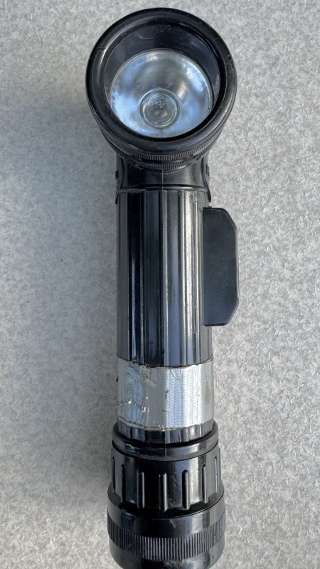 画像2: 米軍実物 FULTON MX-991/U L型 フラッシュライト ブラック (2)