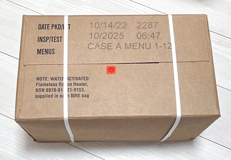 画像1: 米軍実物 2025年10月検【アメリカル】MREレーション非常食/戦闘食 MENU-A (1)