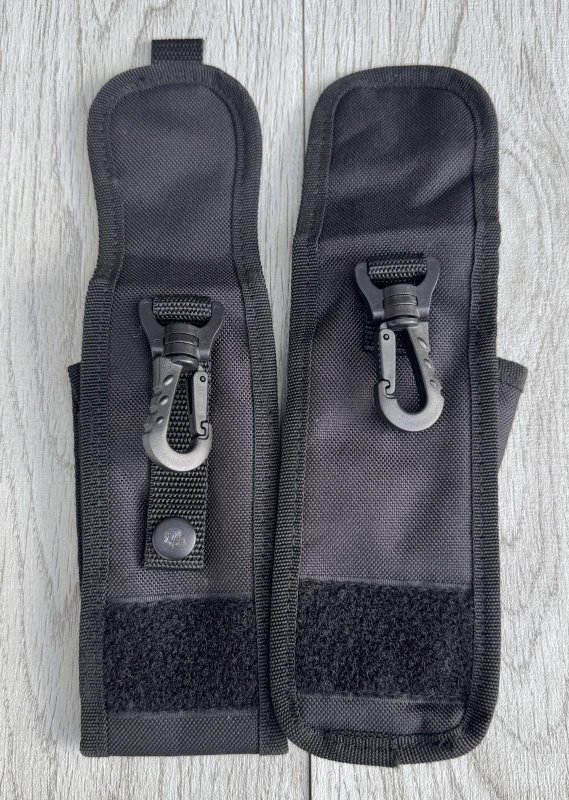 画像2: 米軍放出品 バックパック ユーティリティー  ポーチ ブラック 2個セット (2)