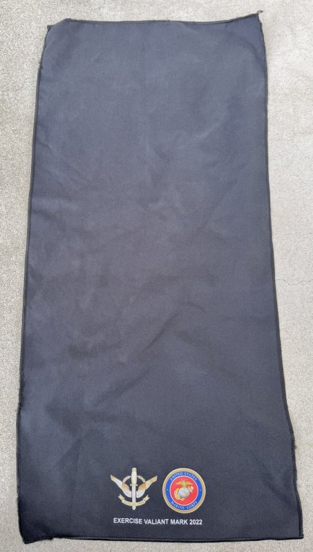 画像1: 米軍放出品 USMC Exercise Valiant Mark 記念タオル (1)