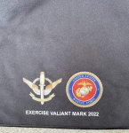 画像3: 米軍放出品 USMC Exercise Valiant Mark 記念タオル (3)