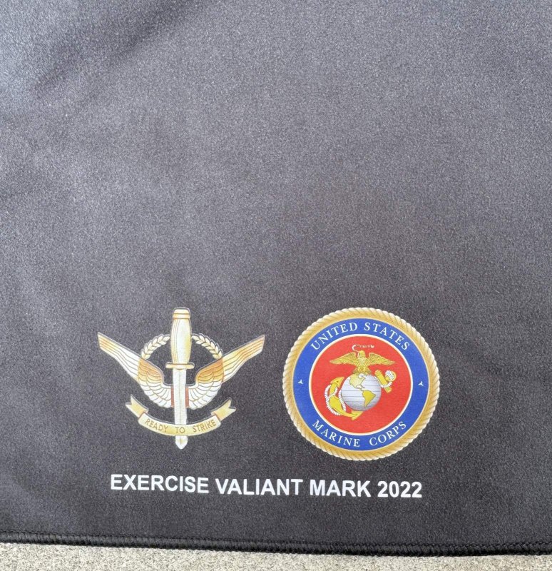画像3: 米軍放出品 USMC Exercise Valiant Mark 記念タオル (3)