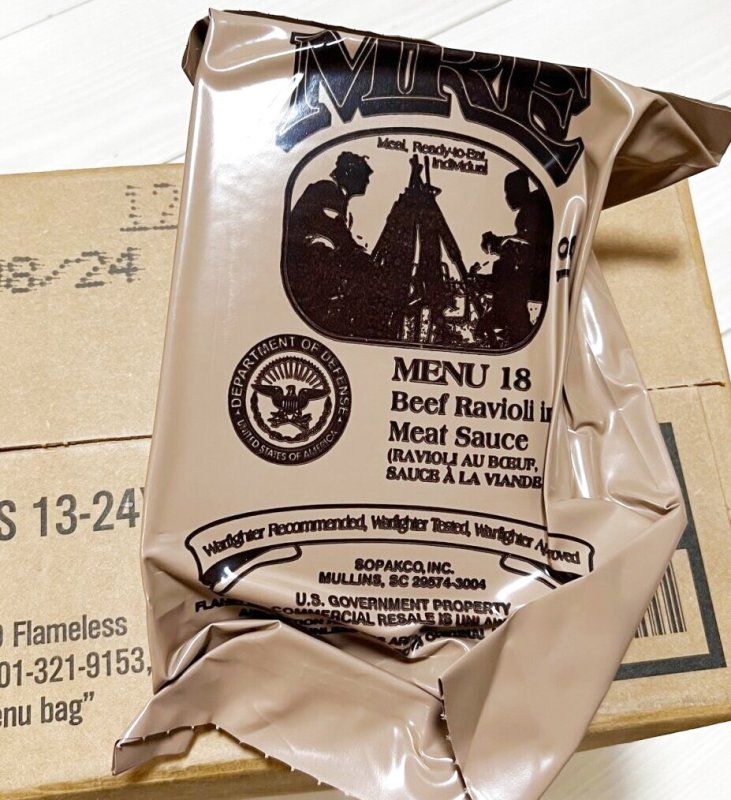 画像1: 米軍実物 2024年検【SOPAKCO】MREレーション/戦闘食 MENU-18 (1)