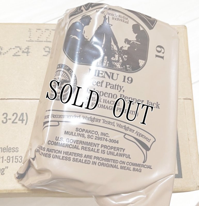 画像1: 米軍実物 2024年検【SOPAKCO】MREレーション/戦闘食 MENU-19 (1)