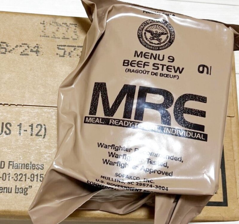 画像1: 米軍実物 2024年検【SOPAKCO】MREレーション/戦闘食 MENU-9 (1)