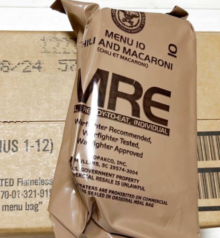 画像1: 米軍実物 2024年検【SOPAKCO】MREレーション/戦闘食 MENU-10 (1)